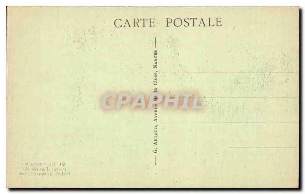 Bourges — Porte d'ingresso del Palazzo Jacques-Cœur — G. Artaud, Nantes - Verso