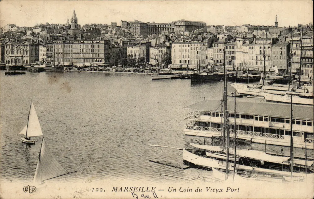Marseille — Ein Stück des Alten Hafens — Éd. E.P.D. n°122 - Vorderseite