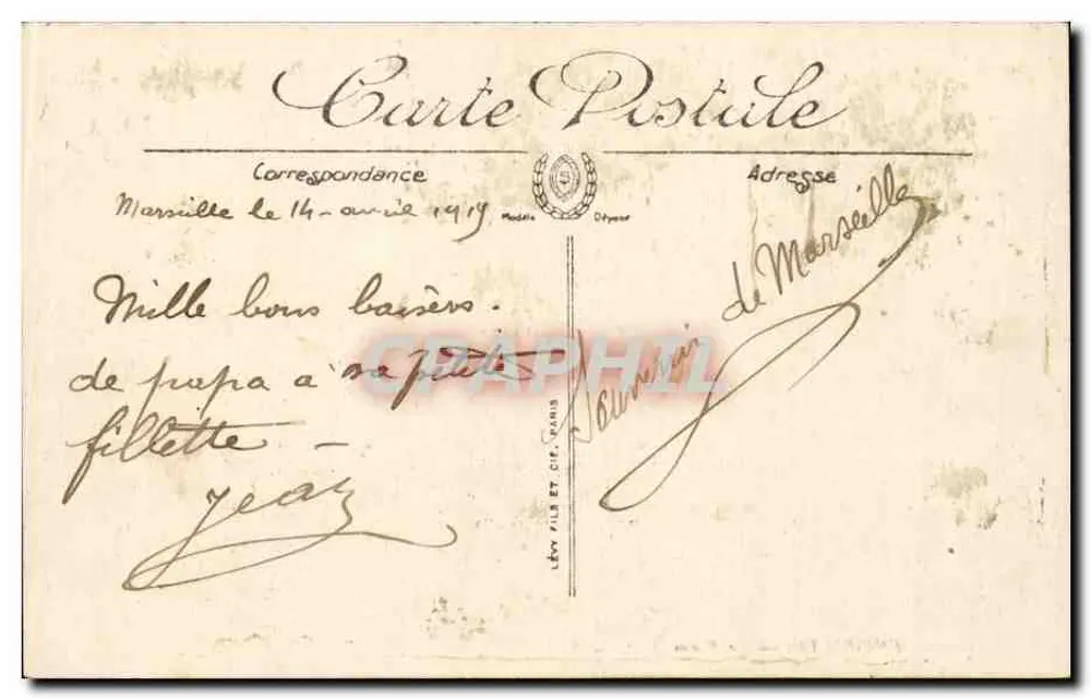 Marseille — O Velho Porto — L.L. — n° 102 - Verso