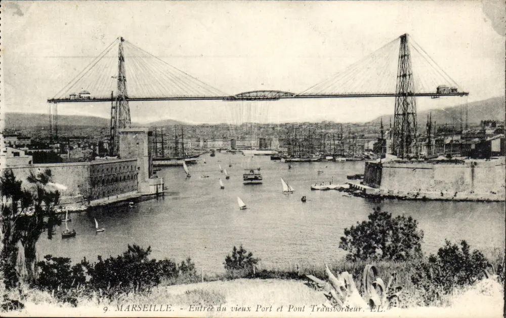 Marselha - Entrada do Velho Portos e Ponte Transbordeur - EL. n°9 - Frente