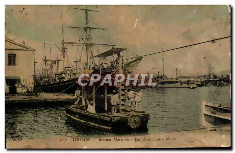 Toulon — Marinewaffenarsenal — Bac de la Chaîne Neuve — Verlag ELD, n° 513 - Vorderseite