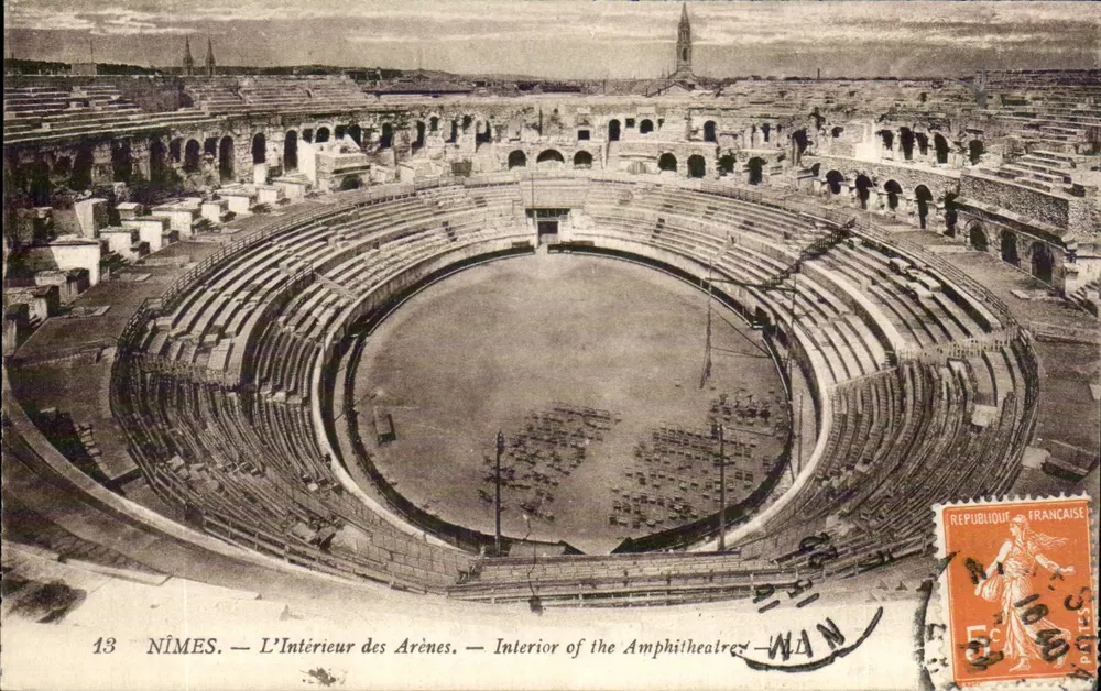निम्स — अरेनों के अंदर — Interior of the Amphitheatre — अज्ञात प्रकाशक, श्रृंखला संख्या 13 - आगे