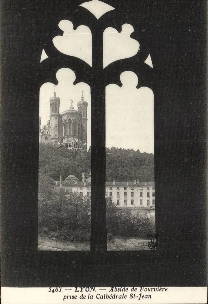 LYON — Apse von Fourvière — Ansicht von der Kathedrale St-Jean — Nr. 5463 - Vorderseite
