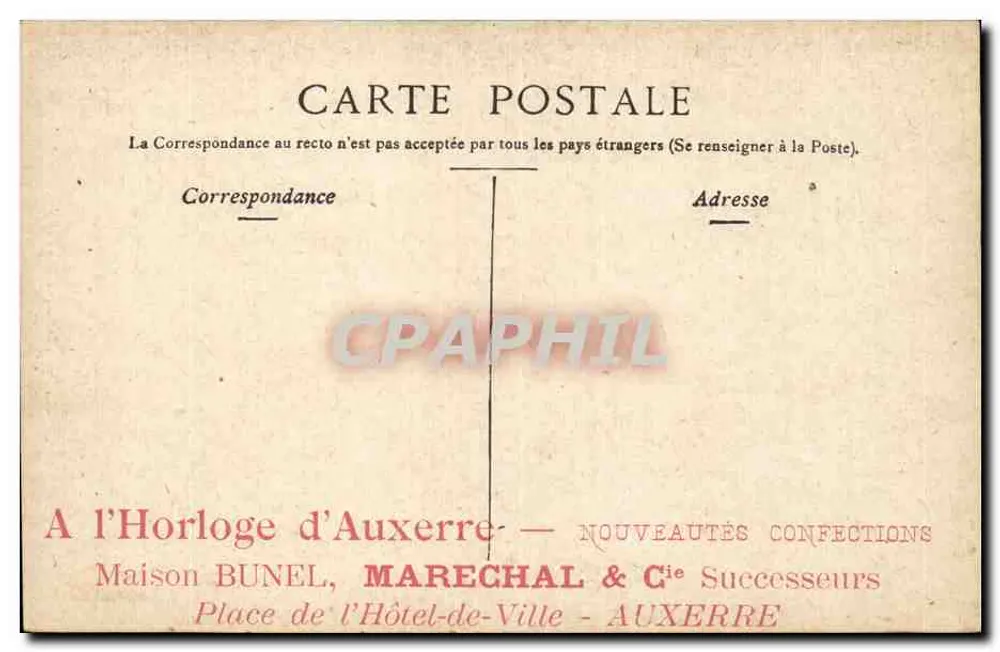 Lyon — Estátua de Suchet — Staerch, Paris - Verso