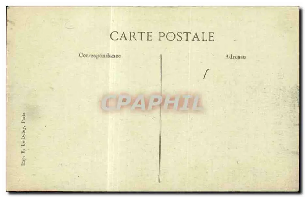 Lager Coetquidan — Manöver des Berggeschützes — Demontage — Verlag: Imp. E. Le Dolez, Paris - Rückseite