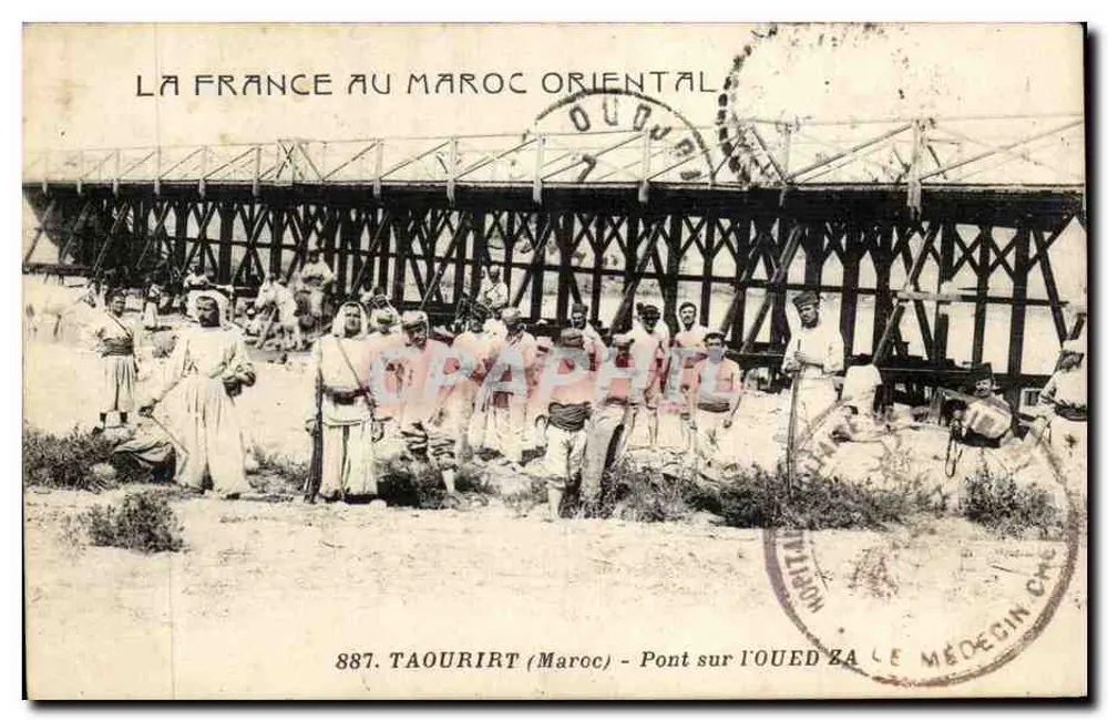 Taourirt (Marokko) — Brücke über Oued Za — Verlag 'La France au Maroc Oriental' Nr. 887 - Vorderseite