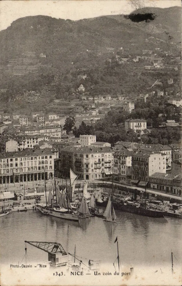 NICE — Um canto do porto — Photo-Cauvin - Nice, n°1343 - Frente