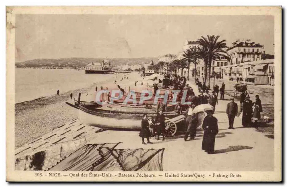 Nice — Quai des États-Unis — Fischboote — 108 - Vorderseite