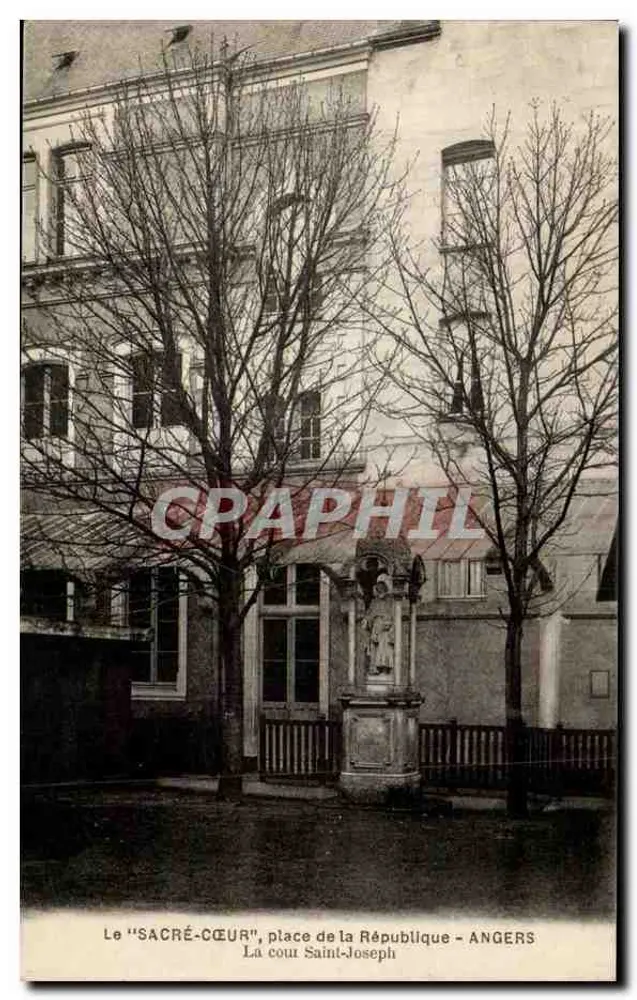 Der "SACRÉ-CŒUR", Place de la République - ANGERS - Der Cour Saint-Joseph - Vorderseite
