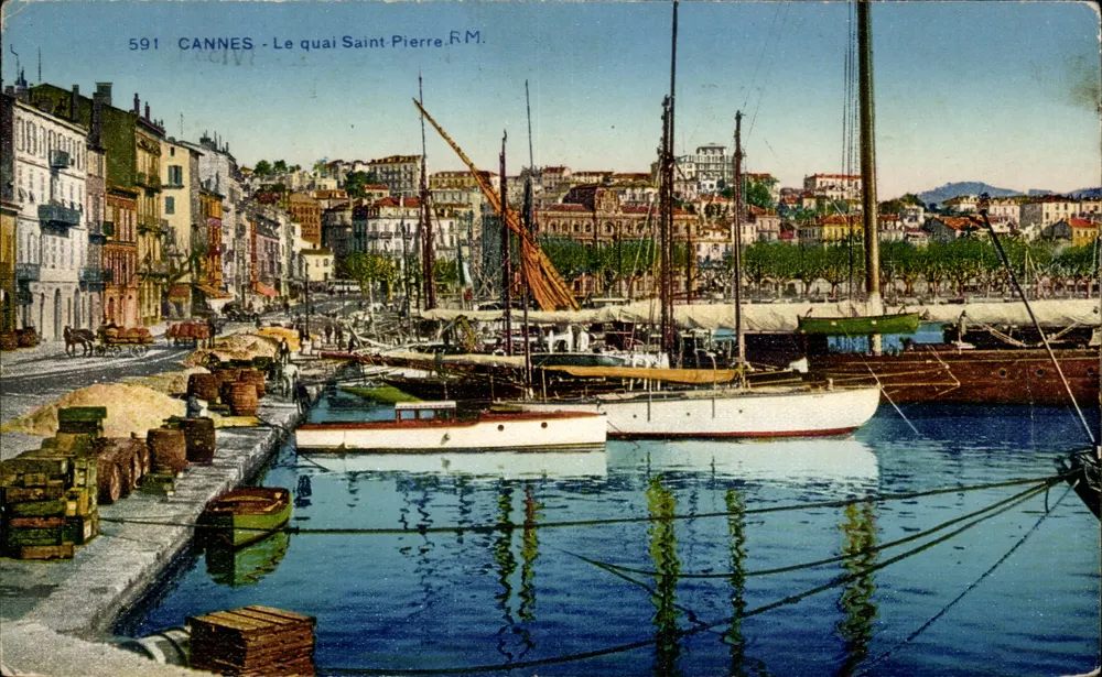 CANNES - O cais Saint-Pierre - R.M. - Edição de Arte, Rostan & Munier - Frente