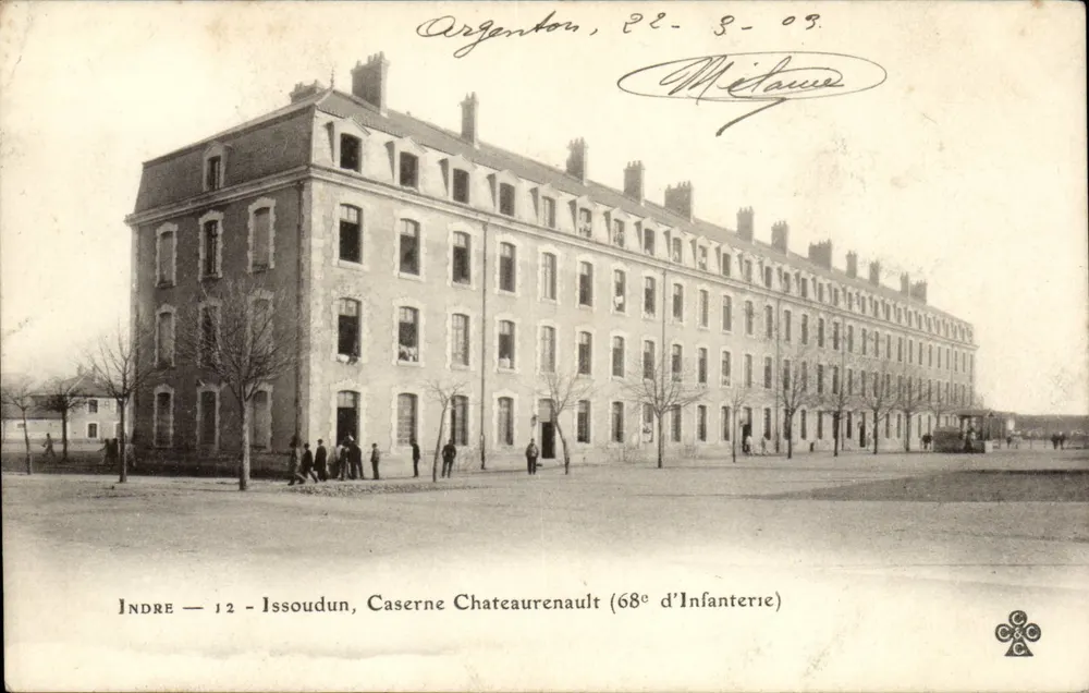 Issoudun — Kasernen Chateaurenault (68. Infanterie) — Verlag Mélaune, Nr. 12 - Vorderseite