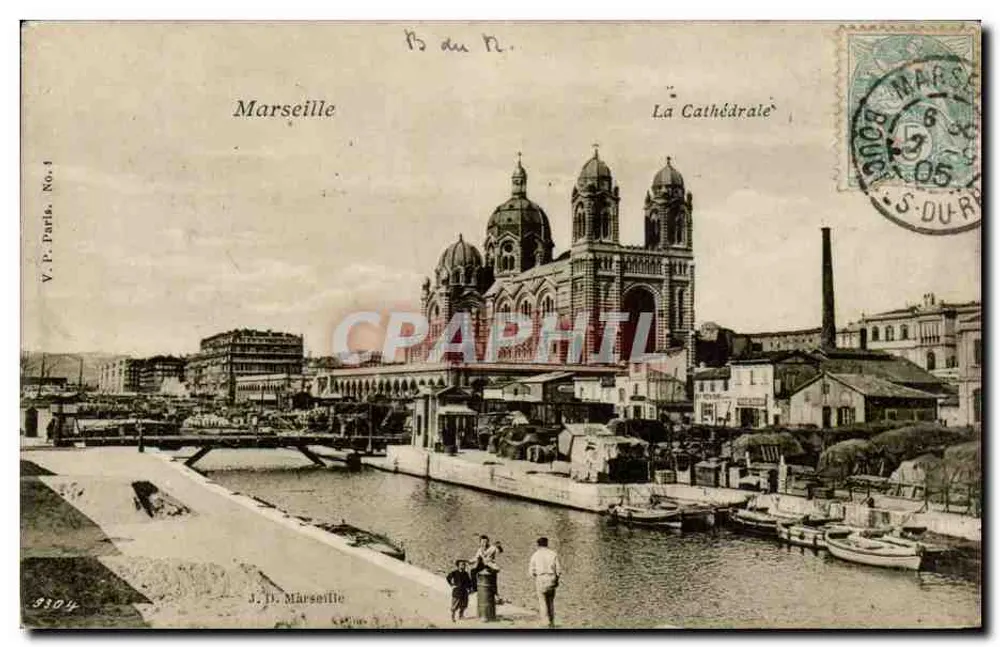 Marseille — A Catedral — V.P. Paris, No.4 - Frente