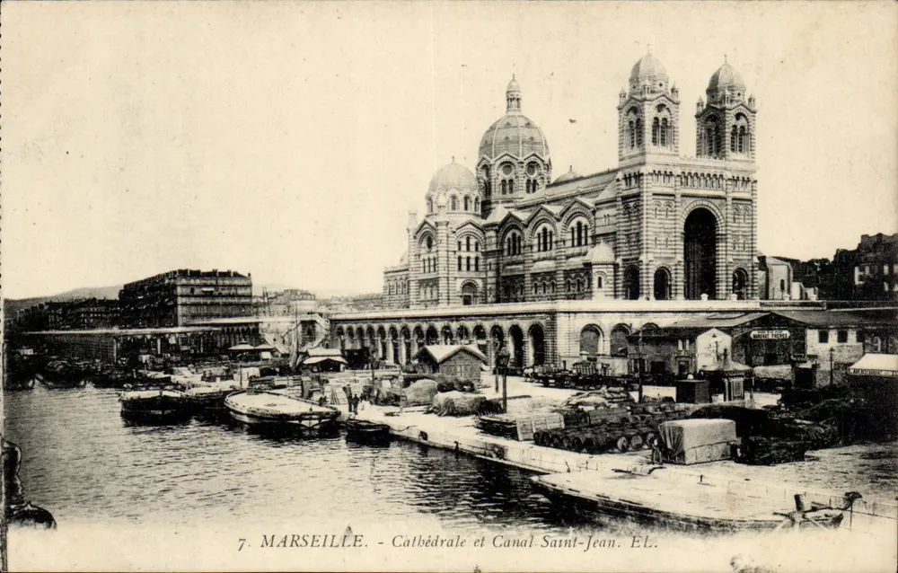 Marseille - Kathedrale und Kanal Saint-Jean - EL. - Vorderseite