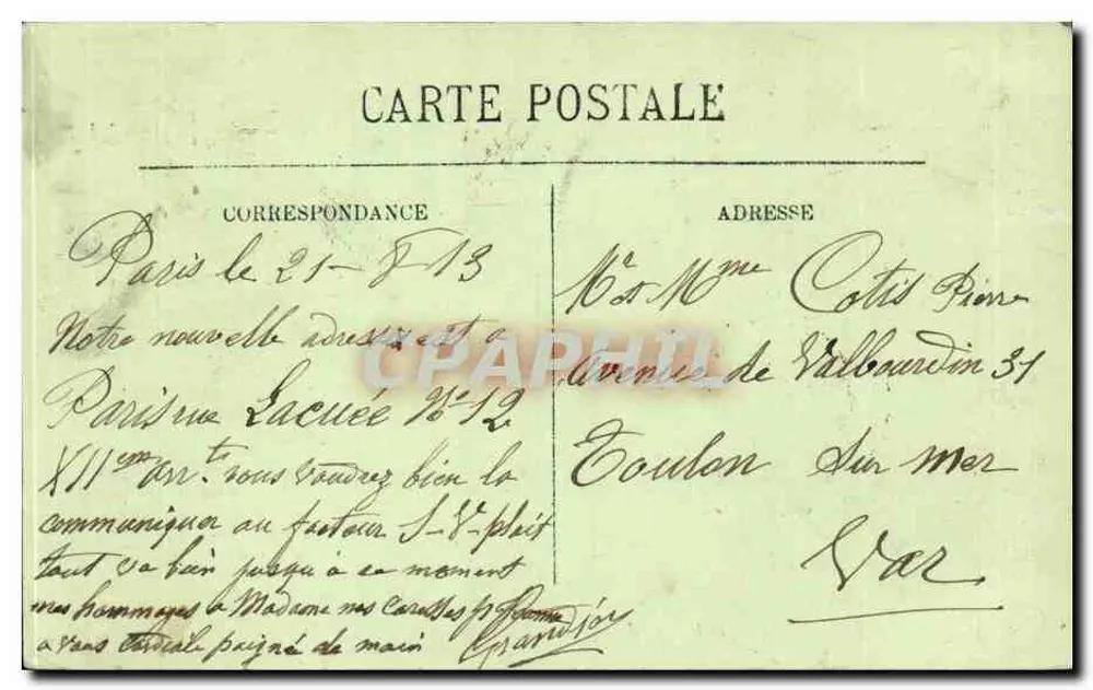 Paris — Das Rathaus und die Pont d'Arcole — LL. n°118 - Rückseite