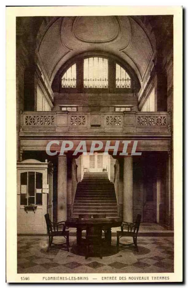 Plombières-les-Bains — Eingang zu den Neuen Thermen — Verlag Braun & Cie (Ht-Rhin) - Vorderseite