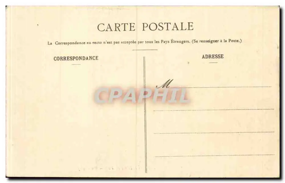 Marselha - A Prefeitura Municipal - BR-1517 - Verso
