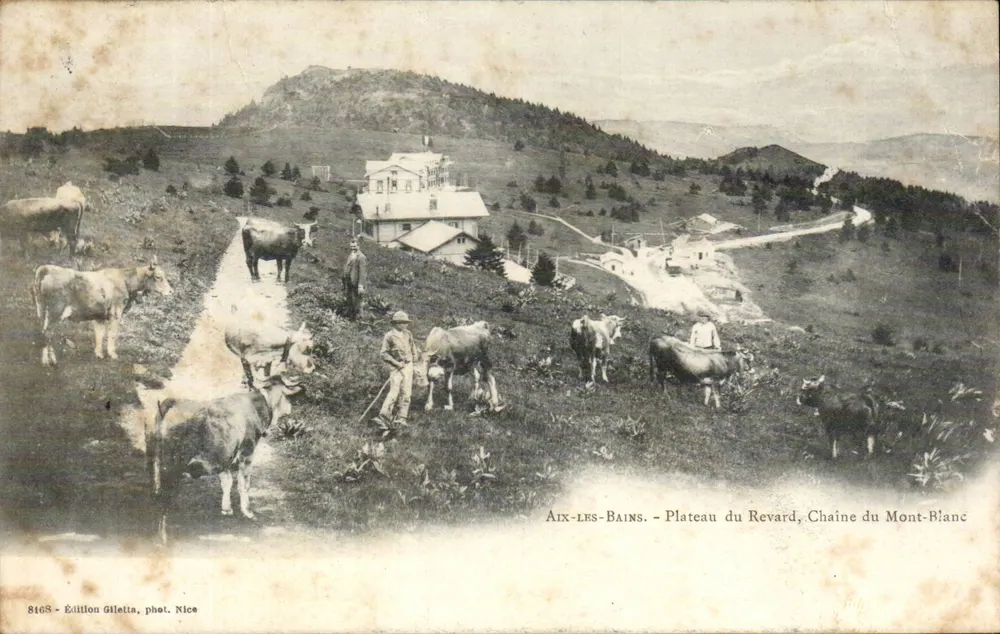 Aix-les-Bains - Plateau du Revard, Chaîne du Mont-Blanc — Édition Gilletta, Foto Nice, n°8168 - Vorderseite