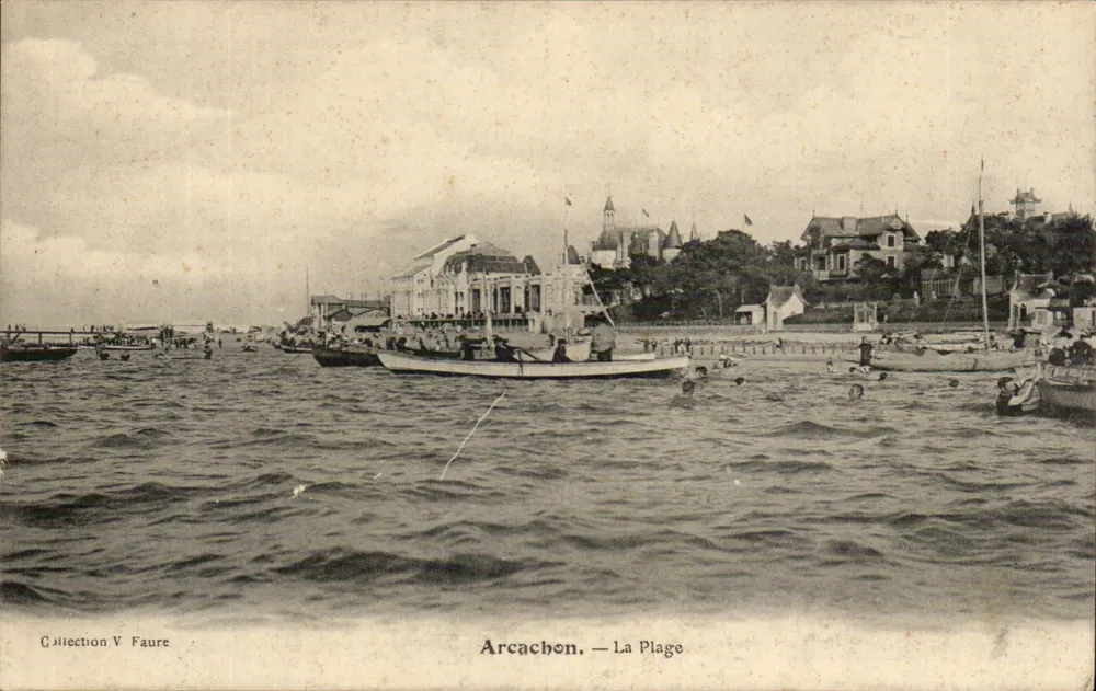 Arcachon — A Praia — Coleção V. Faure - Frente