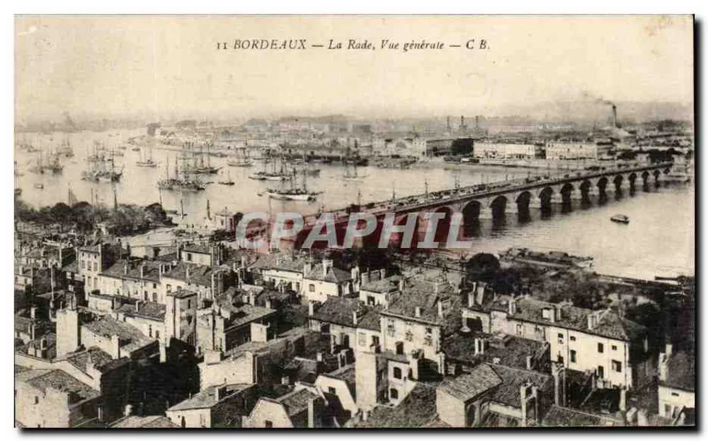 Bordeaux — La Rade, Vue générale — C.B. - Frente