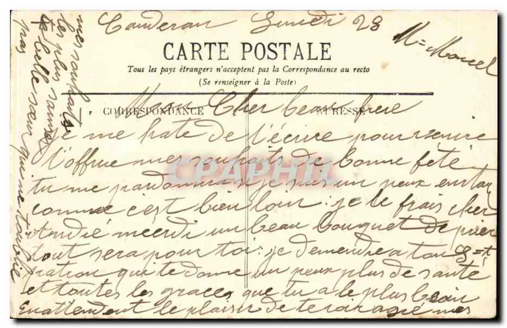 Bordeaux — Vista geral dos Quais — Marcel Delbouy, fototipia, Bordeaux, n°49 - Verso
