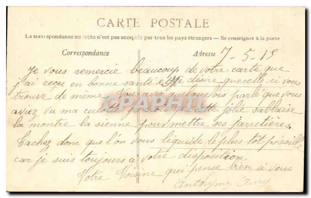 Parnay (M.-et-L.) - Igreja e Presbitério - Verso