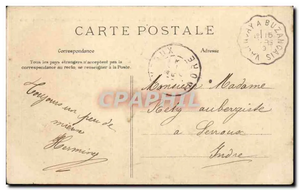 Cholet — Die Nationale Straße und das Große Café — Unbekannter Verlag, Nr. 941 - Rückseite