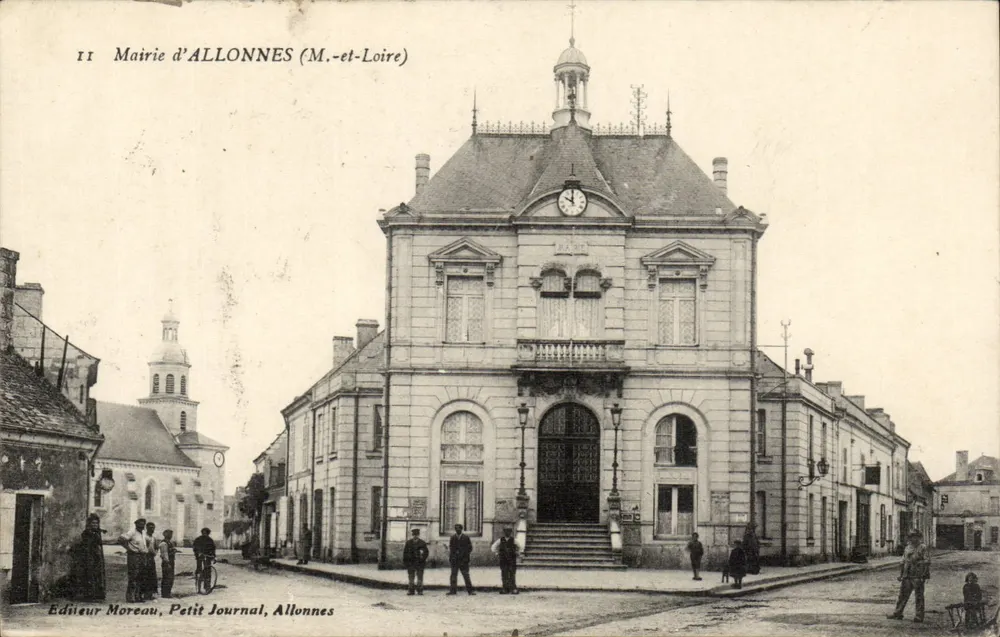 Prefeitura de Allonnes (M.-et-Loire) — editor Moreau, Petit Journal, Allonnes - Frente
