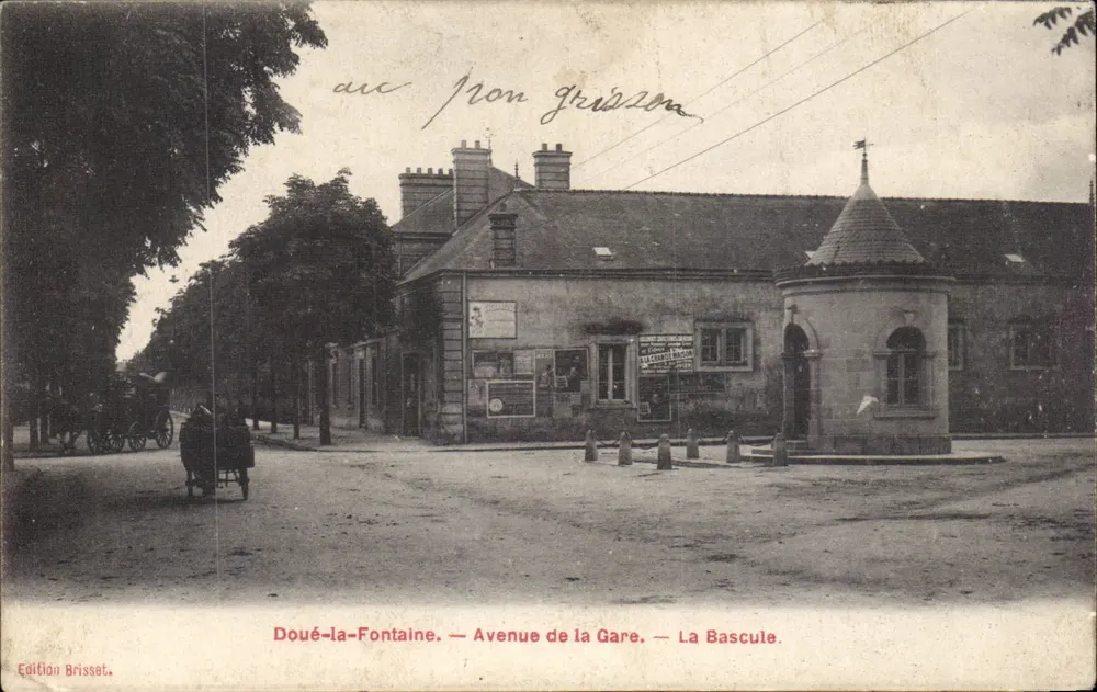Doué-la-Fontaine — Avenue de la Gare — La Bascule — Édition Brisset - Vorderseite