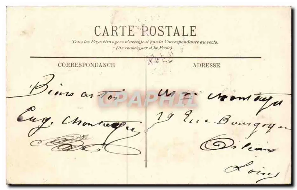 Chambord — O Castelo — O Lado Leste — LL. - Verso