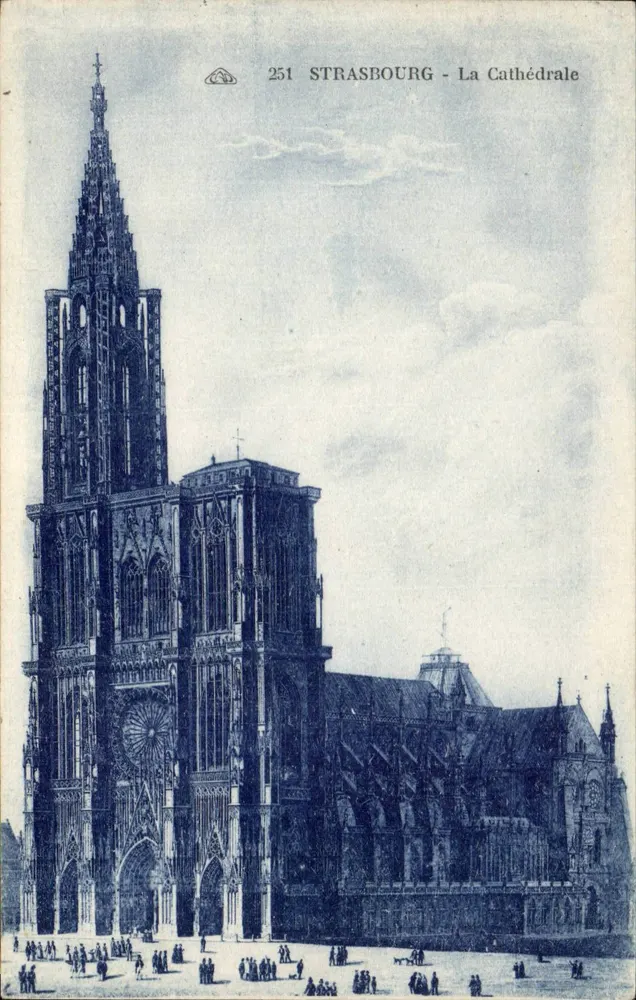 Estrasburgo - A Catedral — editor desconhecido, n° 251 - Frente