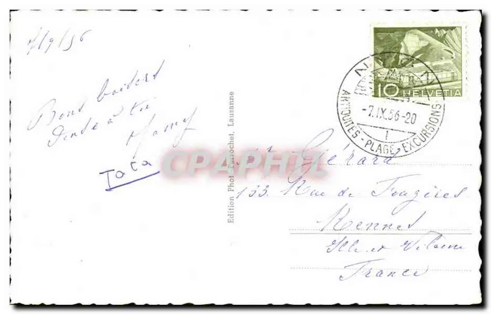 नियॉन — नोट्र डेम गेट — फोटो एडिशन लाक्रोश, लॉज़ान, संख्या 6080 - पीछे