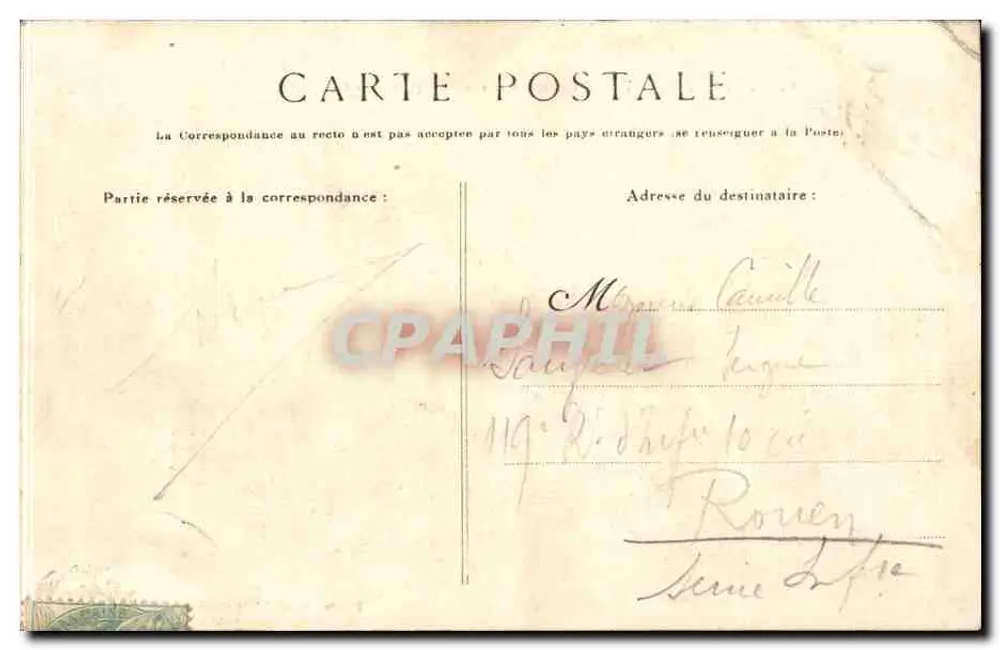 Camp de Mailly — Kleidung der Kästen nach dem Schuss — Photo Saint-Plais - Rückseite