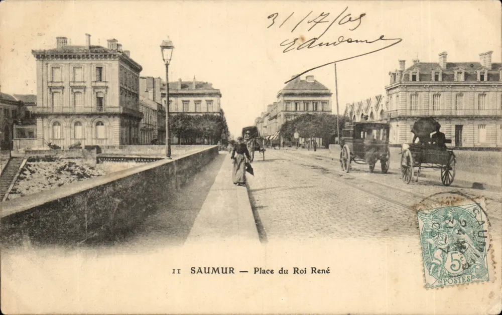Saumur — Place du Roi René — editor não identificado, número de série não visível - Frente