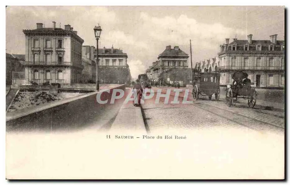 Saumur — Praça do Rei René — editor anônimo, n° 11 - Frente