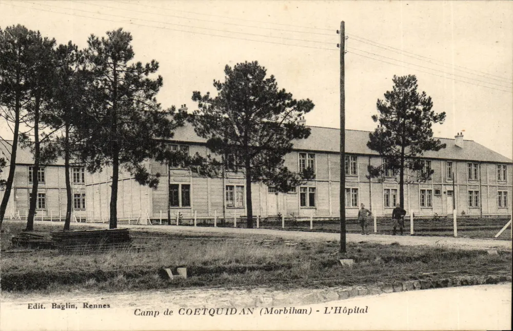 Camp de COETQUIDAN (Morbihan) - Das Krankenhaus — Edit. Baglin, Rennes - Vorderseite