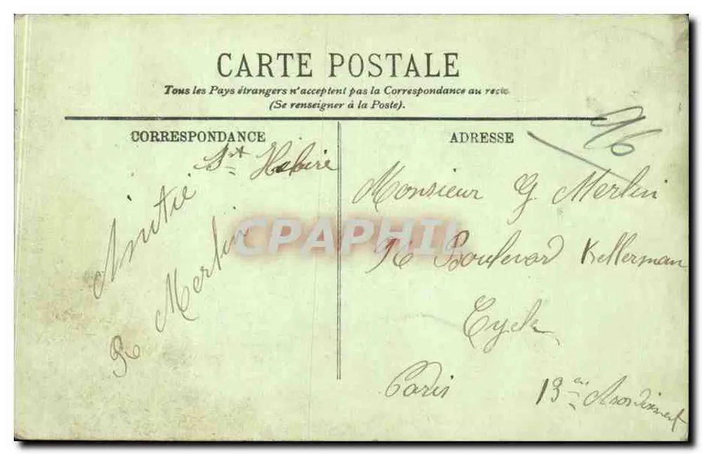 Orléans — A Caserne Coligny — LL - Verso