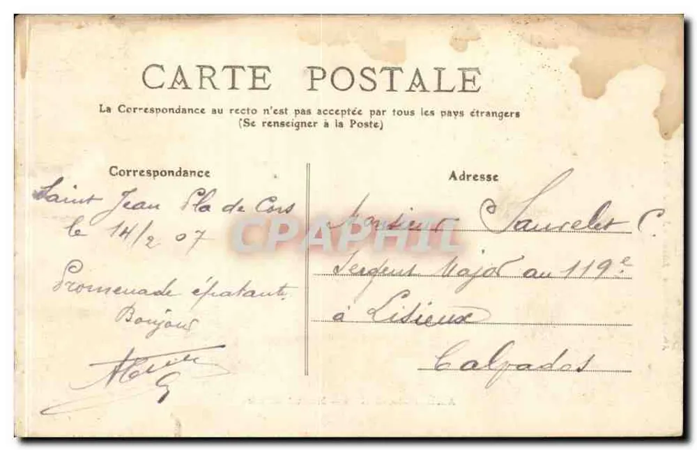 Amélie-les-Bains — Militärkrankenhaus — Librairie Xalard - Rückseite