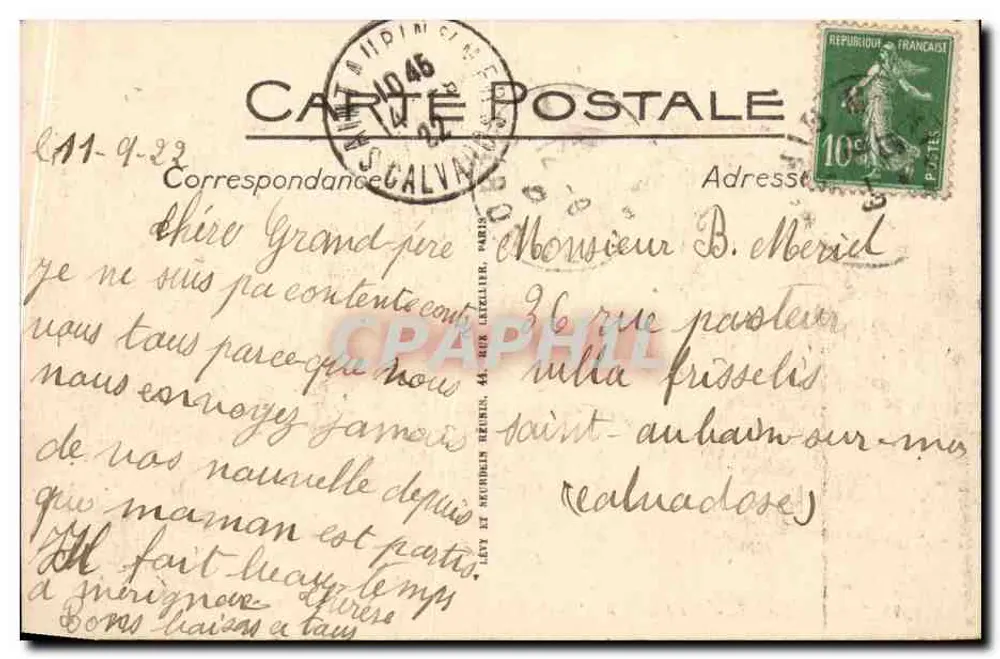 Bordeaux — Der Garten des Rathauses — Selecta - Rückseite