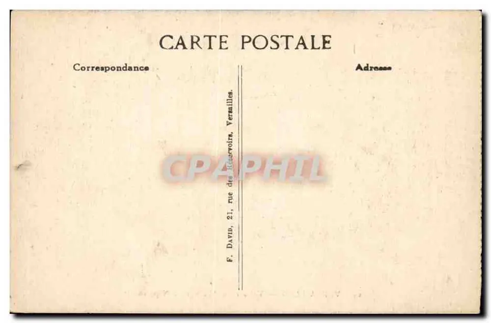 Versailles — Hochzeitskutsche Napoleons I. — Verleger B.D. - Rückseite