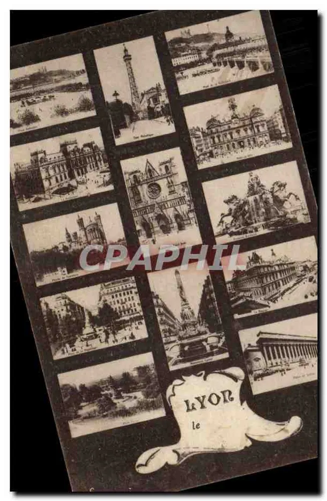 Lyon — vista panorâmica — editor desconhecido, número de série não visível - Frente