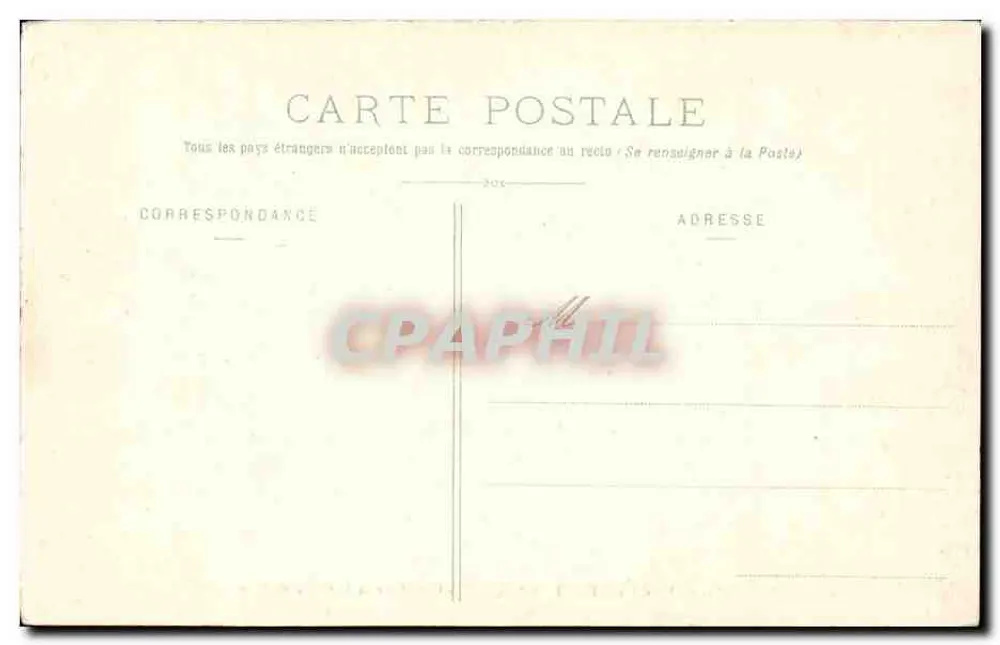 Forêt de Fontainebleau — Carrefour de la Croix de Franchard — unbekannter Verlag, Nr. 404 - Rückseite
