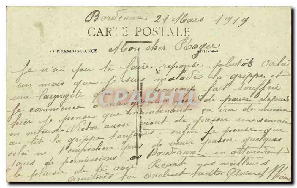 Bordeaux — Vista geral da Baía — BR 326 - Verso