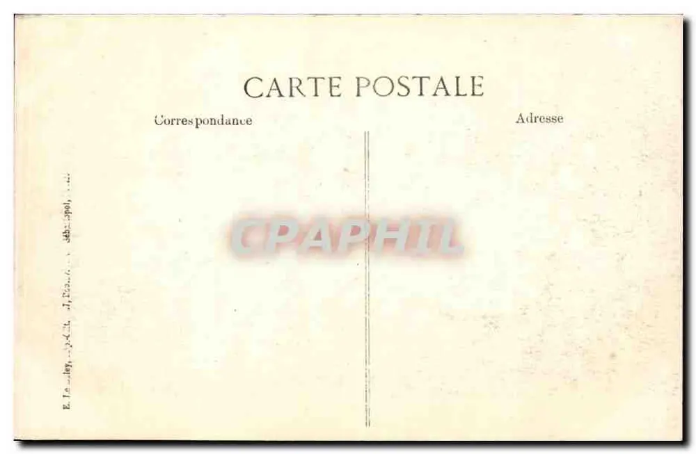 Gerbéviller — nach dem Bombenangriff — 35. Serie - Rückseite