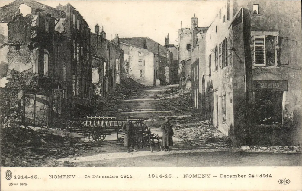 Nomeny — Diciembre 1914 — Editor E. Le Todey, París - Anverso
