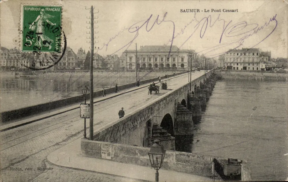Saumur - O Ponte Cessart — Robin, editor, Saumur - Frente