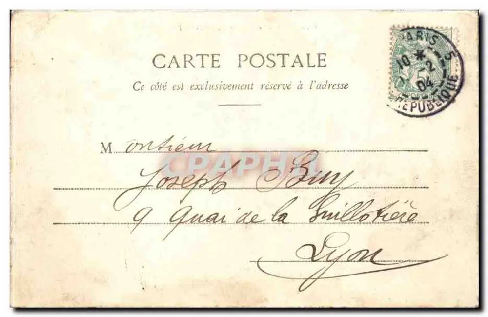 Paris - O Leão de Belfort - G. I. - n°85 - Verso