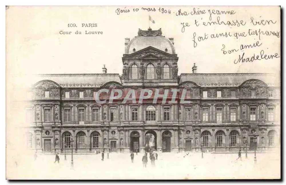 Cour do Louvre — Paris — n°109 - Frente