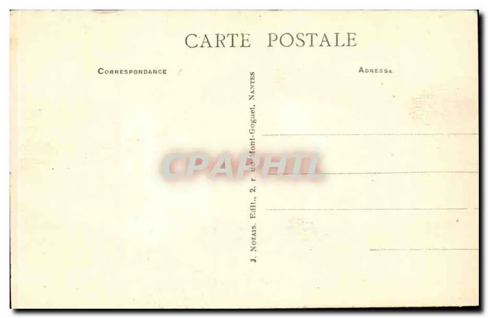 Saumur (M.-et-L.) — Der schönste Dolmen Frankreichs — J. Nozias, Verlag - Rückseite