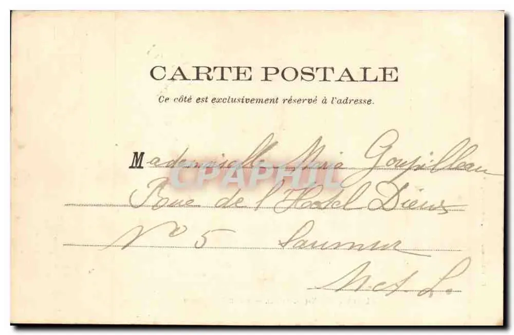 Bagneux (M.-et-L.) — 대 돌문 — 출판사: S. Saurer, Dijon - 뒷면
