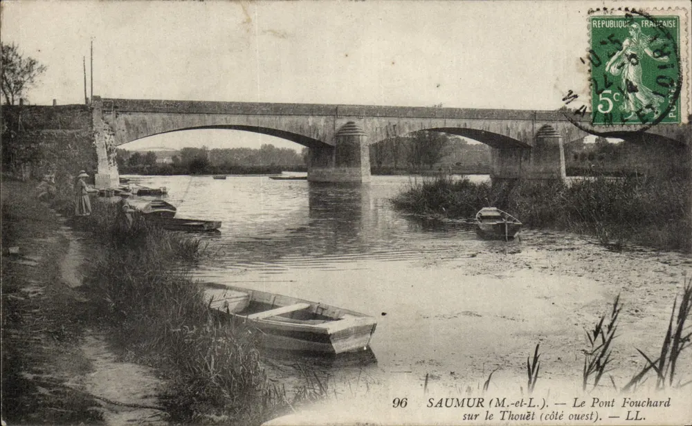 Saumur (M.-et-L.) — Die Fouchard-Brücke über den Thouët (westlicher Teil) — LL, Nr. 96 - Vorderseite